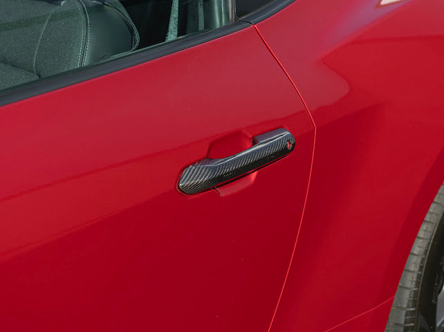 2024-UP FORD MUSTANG S650 | CARBON FIBER DOOR HANDLE COVER